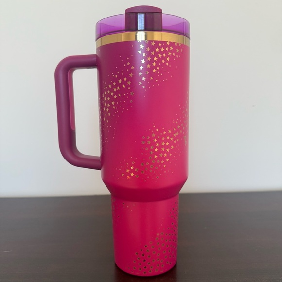 Stanley Cup Barbie 70’s Superstar Collectible Pink Gold 40 oz Tumbler - Picture 10 of 12